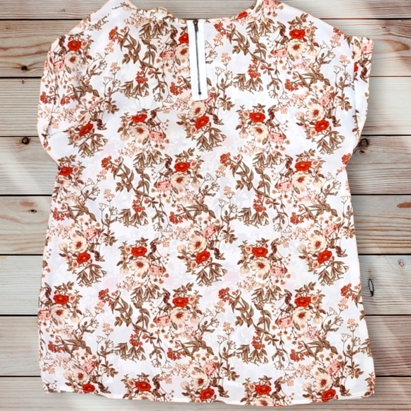 Hippie Rose Floral Print Top Size M - Picture 2 of 5